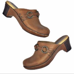 Frye Cheryl Triple Ring Mule Clog SZ 8